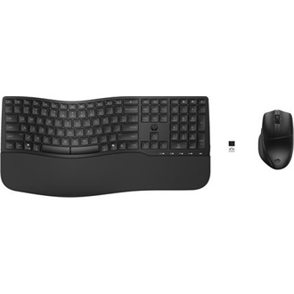 HP 680 Comfort Dual-Mode Bluetooth / vezeték nélküli magyar membrán billentyűzet + egér fekete