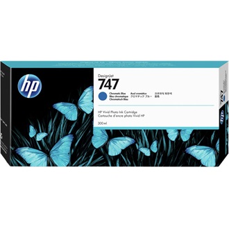 HP 747 300-ML CHROMATIC BLUE INK CARTRIDGE tintapatron kék