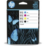 HP 912 CMYK Original Ink Cartridge 4-Pack tintapatron 4-color