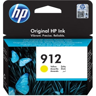 HP 912 YELLOW ORIGINAL INK CARTRIDGE tintapatron sárga