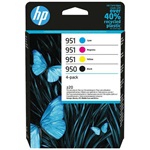 HP 950 Black 951 CMY Original Ink Cartridge 4-Pack tintapatron 4-color