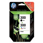 HP CN637EE(no.300) 2-pack patron fekete-színes