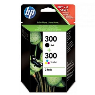 HP CN637EE(no.300) 2-pack patron fekete-színes