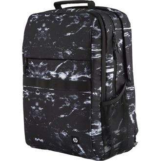 HP Campus XL Backpack 16,1" notebook poliészter hátizsák fekete-fehér (Marble Stone) 20L