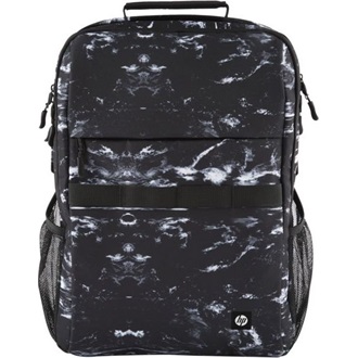 HP Campus XL Backpack 16,1" notebook poliészter hátizsák fekete-fehér (Marble Stone) 20L