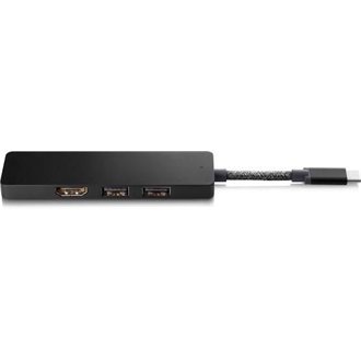 HP Elite USB-C USB3.0 USB2.0 HDMI hub fekete (HDMI 2.0)