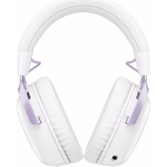 HP HyperX Cloud III S gaming fejhallgató headset fehér-lila