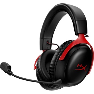 HP HyperX Cloud III S gaming fejhallgató headset fekete-piros