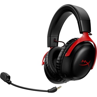 HP HyperX Cloud III S gaming fejhallgató headset fekete-piros