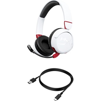 HP HyperX Cloud Mini gaming fejhallgató headset fehér-piros