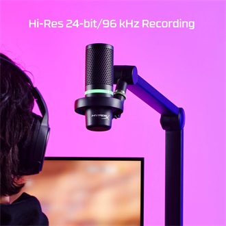 HP HyperX DuoCast gaming mikrofon fekete