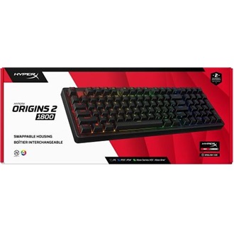 HP HyperX Origins 2 1800 USB angol gaming Linear mechanikus billentyűzet fekete