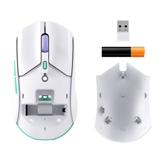HP HyperX Pulsefire Haste 2 Core Wireless optikai Bluetooth / vezeték nélküli gaming egér fehér-lila