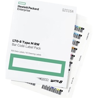 HP LTO-8 Ultrium RW Barcode Label - Barium Ferrite - 110 / Pack
