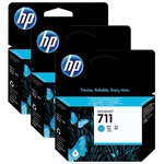 HP No 711 CZ134A 3db-os ciánkék tintapatron csomag