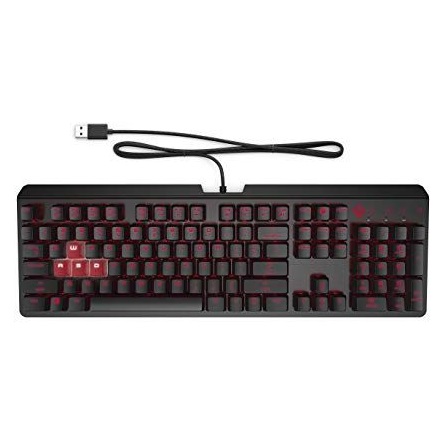 HP OMEN Encoder USB angol (US) gaming Cherry MX Red mechanikus billentyűzet fekete (Cherry MX Red)