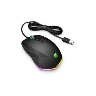 HP Pavilion 200 USB optikai gaming egér fekete-zöld