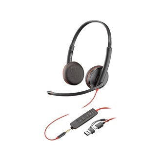 HP Poly Blackwire 3225 USB-C HS +USB-C/A (BULK) fejhallgató headset