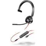 HP Poly Blackwire 3315 Monaural fejhallgató headset fekete