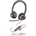 HP Poly Blackwire 8225 Stereo fejhallgató headset fekete