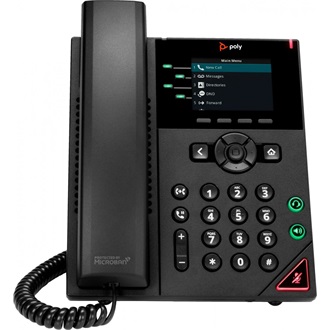 HP Poly VVX 250 4-Line VoIP telefon fekete