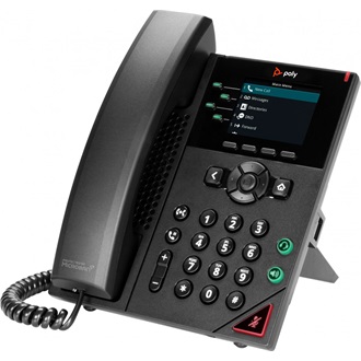HP Poly VVX 250 4-Line VoIP telefon fekete