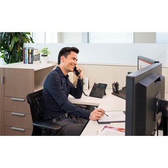 HP Poly VVX 250 4-Line VoIP telefon fekete