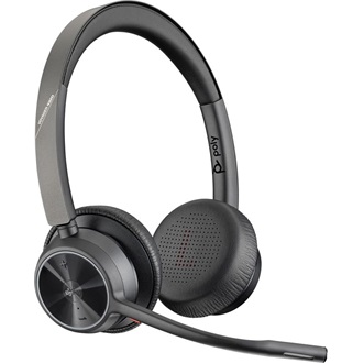 HP Poly Voyager 4320 (Microsoft Teams) fejhallgató headset + dokkoló fekete