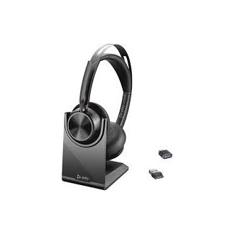 HP Poly Voyager Focus 2 fejhallgató headset + dokkoló fekete