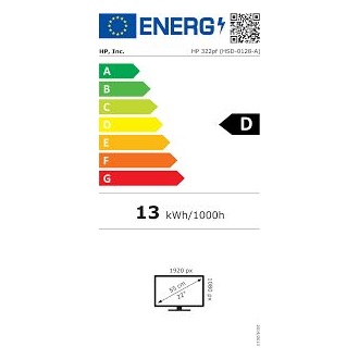 HP Series 3 Pro 322pf 21.5" IPS LED monitor fekete 100Hz