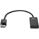 HP True 4K DisplayPort 1.2 -> HDMI 2.0 M/F adapter 0.2m fekete