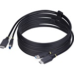 StarTech HDMI 2.0 USB-A 3.0 M/M KVM kábel 3m fekete