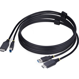 StarTech HDMI 2.0 USB-A 3.0 M/M KVM kábel 1.8m fekete