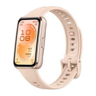 Huawei Band 11 okoskarkötő (alumínium keret, aktivitásmérő, pulzusmérő, hívásjelzés, vízálló, szilikon szíj) BÉZS