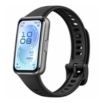 HUAWEI BAND 11 okoskarkötő (alumínium keret, aktivitásmérő, pulzusmérő, hívásjelzés, vízálló, szilikon szíj) FEKETE