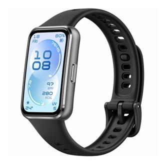 HUAWEI BAND 11 okoskarkötő (alumínium keret, aktivitásmérő, pulzusmérő, hívásjelzés, vízálló, szilikon szíj) FEKETE