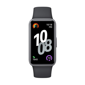 HUAWEI Band 10 okoskarkötő (aktivitásmérő, pulzusmérő, hívásjelzés, vízálló, szilikon szíj) FEKETE