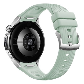 HUAWEI Watch 5 okosóra (42mm, acél óratok, eSIM, GPS, aktivitásmérő, pulzusmérő, vízálló, szilikon szíj) ZÖLD