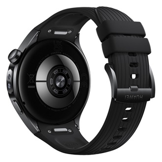 HUAWEI Watch 5 okosóra (46mm, titán óratok, eSIM, GPS, aktivitásmérő, pulzusmérő, vízálló, szilikon szíj) FEKETE