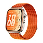 HUAWEI Watch Fit 5 Pro okosóra (nejlon szíj, állítható, aktivitásmérő, barométer, GPS, NFC) NARANCSSÁRGA