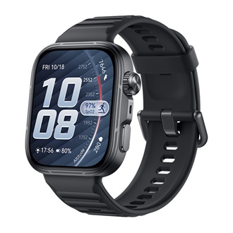HUAWEI Watch Fit 5 Pro okosóra (szilikon szíj, állítható, aktivitásmérő, barométer, GPS, NFC) FEKETE
