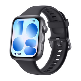 HUAWEI Watch Fit 5 okosóra (szilikon szíj, állítható, aktivitásmérő, barométer, GPS, NFC) FEKETE