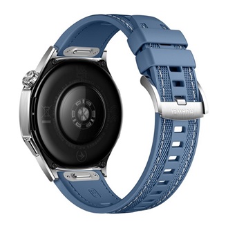 HUAWEI Watch GT 5 okosóra (46mm, beépített GPS, aktivitásmérő, pulzusmérő, IPX7 vízálló, szőtt szilikon szíj) KÉK