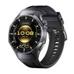 HUAWEI Watch GT 6 Pro okosóra (46mm, titán óratok, GPS, aktivitásmérő, pulzusmérő, IP69, szilikon szíj) FEKETE