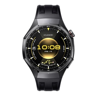 HUAWEI Watch GT 6 Pro okosóra (46mm, titán óratok, GPS, aktivitásmérő, pulzusmérő, IP69, szilikon szíj) FEKETE