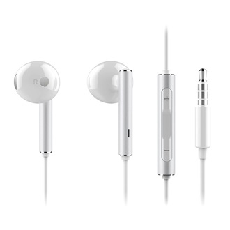 HUAWEI fülhallgató SZTEREO (3.5mm jack, mikrofon, felvevő gomb, hangerőszabályzó) FEHÉR (Gigapack csomagolás)