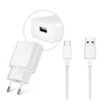 HUAWEI hálózati töltő USB aljzat (10W, gyorstöltő + LX1121 Type-C kábel) FEHÉR (Gigapack csomagolás)