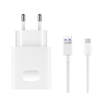 HUAWEI hálózati töltő USB aljzat (22.5W, gyorstöltő + Type-C kábel) FEHÉR (Gigapack csomagolás)