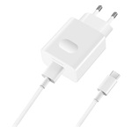 HUAWEI hálózati töltő USB aljzat (18W, gyorstöltő + Type-C kábel) FEHÉR (Gigapack csomagolás)