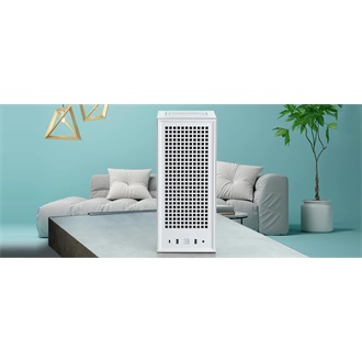 HYTE Revolt 3 táp nélküli Mini-ITX számítógépház fehér
